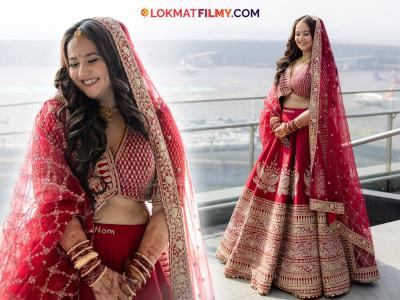 'सपने सुहाने लड़कपन के'मधील गुंजन बनली वधू, लाल लेहंग्यात दिसली खूपच सुंदर, पाहा फोटो