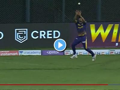 Jos Buttler Shivam Mavi Catch, IPL 2022 KKR vs RR : हवाई कॅच! बटलरने मारलेला फटका सुसाट जात असतानाच शिवम मावीने घेतली उडी, पाहा अप्रतिम झेल (Video)