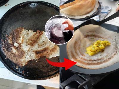 नॉनस्टिक असो किंवा साधा तवा, डोसा तव्याला चिकटणारच नाही - ६ टिप्स - करा डोसा परफेक्ट गोल - कुरकुरीत...