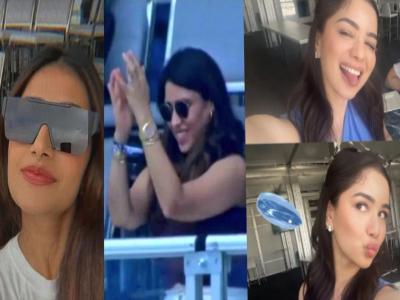 PHOTOS : भारताच्या सलामीच्या सामन्यात ग्लॅमरचा तडका; 'सारा' जमाना 'क्रिकेट' का दीवाना