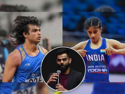 Paris Olympics 2024 : कोहलीची भारतीय शिलेदारांना मायेची साद; भारताचा विकास सांगत 'विराट' शुभेच्छा!