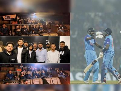 IND vs NZ: टीम इंडियाला पडली 'पठाण'ची भुरळ; निर्णायक सामन्यापूर्वी घेतला चित्रपटाचा आनंद 