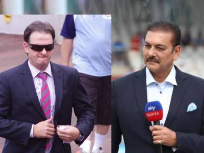 Ind vs Aus 1st test live : रवी शास्त्रींना तोड नाही! लाईव्ह सामन्यात ऑस्ट्रेलियन दिग्गजावर शाब्दीक मारा, झाला कावराबावरा
