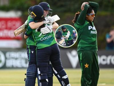 IRE W vs PAK W : ...अन् तिच्या भात्यातून आला विश्व विक्रमी सिक्सर! पाकच्या अब्रुचं झालं खोबरं (VIDEO)