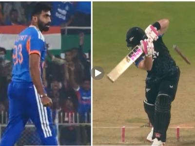 IND vs NZ 3rd T2OI : जसप्रीत बुमराहचं जबरदस्त कमबॅक! Tim Seifert चा अचूक टप्प्यावर 'करेक्ट कार्यक्रम'! (VIDEO)