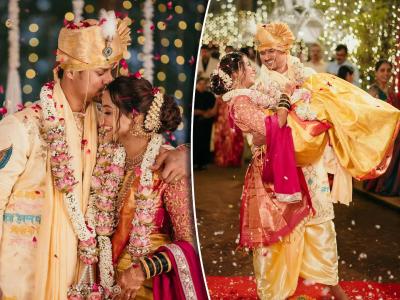 भर मांडवात सगळ्यांसमोरच बायकोला उचलून घेतलं अन्...; लग्नानंतर मराठी अभिनेत्याची पोस्ट, म्हणतो- "तू आणि मी..."