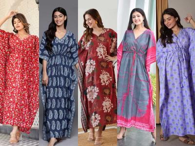 घरात बोअरिंग गाऊन घालण्यापेक्षा ट्राय करा स्टायलिश कफ्तान गाऊन, ७ स्मार्ट प्रकार, दिसाल आकर्षक