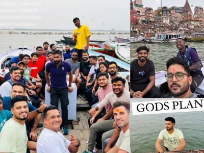 लखनौ-गुवाहाटी-वाराणसी! KKR चं विमानाची दोन वेळा दिशा बदलली, खेळाडूंनी घेतलं काशी दर्शन अन् 