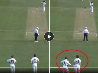 अजब गजब फिल्डिंग! Live मॅचमध्ये लाबूशेनने 'असा' उभा केला फिल्डर, अंपायरही चक्रावला (Video)