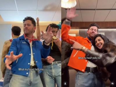 निक जोनासने दोन्ही भाऊ अन् प्रियंकासह माधुरी दीक्षितच्या 'या' गाण्यावर धरला ठेका, रील व्हायरल