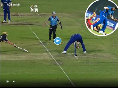 Kieron Pollard IPL 2022 : किरॉन पोलार्डचे 'शायनिंग' मारणे Mumbai Indiansला महागात पडले; Anuj Rawat ला जीवदान दिले, Video 
