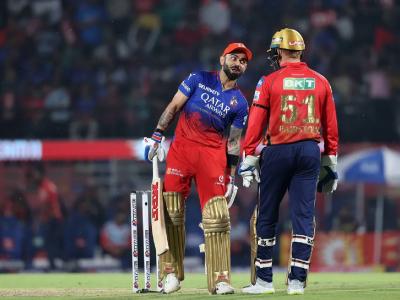 विराट कोहलीला शतकाची हुलकावणी, पण RCB ची आतषबाजी; PBKS समोर २४२ धावांचे लक्ष्य