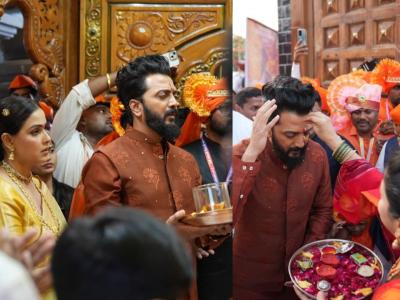 रितेश-जिनिलीयाने भिवंडी येथील छत्रपती शिवाजी महाराज मंदिराला दिली भेट, 'राजा शिवाजी'च्या प्रदर्शनापूर्वी केली प्रार्थना
