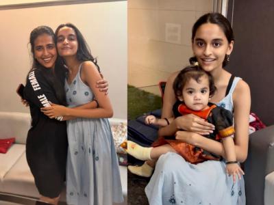 शर्मिष्ठाची लेक रुंजीला भेटली दुसरी 'रुंजी', 'ही' दिग्गज मराठी अभिनेत्री आहे तिची आई; ओळखलंत का?