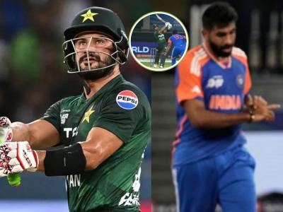 IND vs PAK : ...अन् तो ठरला बुमराहला षटकार मारणारा पहिला पाकिस्तानी; इथं पाहा रेकॉर्ड