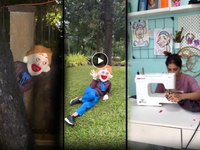 तात्याविंचू बनून रस्त्यावर फिरतेय अभिनेत्री, स्वत: बनवला कॉस्ट्यूम, पाहून लोक म्हणाले...