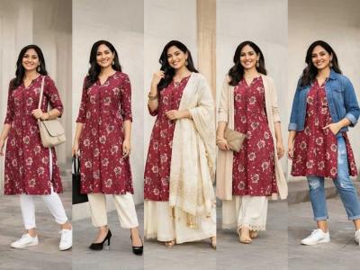 एकच कुर्ता घालून मिळतील ७ वेगवेगळे हटके लूक! मिक्स अँड मॅचची कमाल - स्टाईल अशी की दिसाल सुंदर...