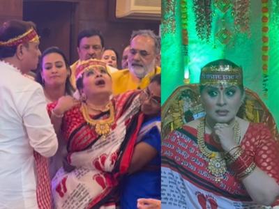 देवीच्या धार्मिक कार्यक्रमात अंगात येण्याचं नाटक केलं? सुधा चंद्रन स्पष्टच म्हणाल्या- "मी इथे स्वतःला..."