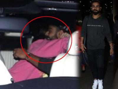 एअरपोर्टला येऊन अनुष्का शर्माने केलं 'असं' काही; विराट कोहलीला मिळालं सरप्राइज