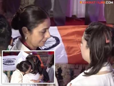 भावनांचा बांध फुटला! आशा भोसले यांच्या अंत्यदर्शनावेळी नात जनाई भावुक, तबूने केलं सांत्वन