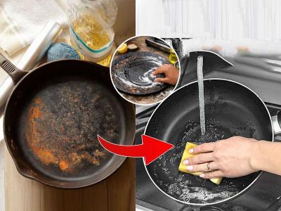 २ मिनिटांत तव्यावरचे काळे डाग- चिकटपणा कमी करण्याचा घरगुती उपाय- तवा दिसेल नवाकोरा