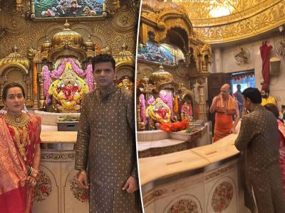 लक्ष्मी नारायणाचा जोडा! लग्नानंतर तेजस्विनी लोणारी-समाधान सरवणकर पोहोचले सिद्धिविनायकाच्या मंदिरात, घेतले बाप्पाचे आशीर्वाद