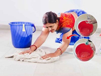 फरशी पुसण्याच्या पाण्यात हे ५ पदार्थ घाला, फरशी होईल स्वच्छ आणि पावसाळ्यातल्या माशा-चिलटंही होतील गायब