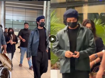 रोममध्ये नववर्षाच्या सुट्ट्या एन्जॉय केल्यानंतर परतले विजय-रश्मिका, विमानतळावर एकत्रच केली एन्ट्री