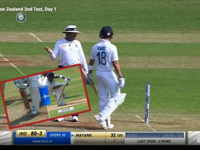 IND vs NZ, 2nd Test Live Update : विराट कोहलीची विकेट मैदानावरील व तिसऱ्या अम्पायरनं मिळून ढापली?; भारताच्या कर्णधारानं नाराजी व्यक्त केली, Video