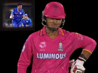 IPL 2025 : विक्रमी शतकवीर वैभवच्या पदरी भोपळा! विकेट गमावल्यावर १४ वर्षांच्या पोरानं डोळे मिटले अन्...