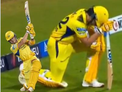 CSK चा 'बाहुबली'! एबी बेबीनं एका षटकात ३० धावा करत ठोकली IPL मधील पहिली फिफ्टी