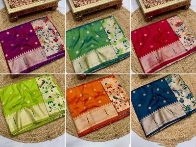 लग्नसराईसाठी स्पेशल सिंगल मुनिया पैठणी; १० आकर्षक रंग-भरजरी पदरासह, पैठणीत उठून दिसाल