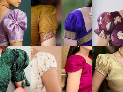 शॉर्ट फुग्यांच्या बाह्यांचे शिवा ब्लाऊज; ८ नवे पॅटर्न्स, ब्लाऊज सुंदर दिसेल-युनिक लूक मिळेल