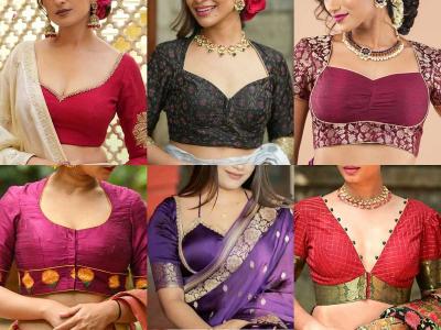 ओल्ड फॅशन गोल गळा नको गं बाई; ब्लाऊजच्या पुढच्या गळ्याचे १० ट्रेंडींग डिजाईन्स, पाहा