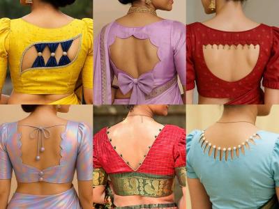 मागच्या गळ्याच्या १० फॅन्सी, ट्रेंडींग डिझाईन्स; या पॅटर्नचं ब्लाऊज शिवा-सणासुधीला उठून दिसाल