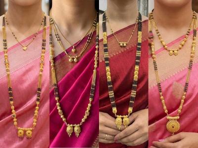 गळ्यात मंगळसूत्र, सौभाग्याची खूण! १२ ट्रेंडी डिझाईन्स, छोट्या आणि मोठ्या मंगळसुत्रांचा सुंदर सेट