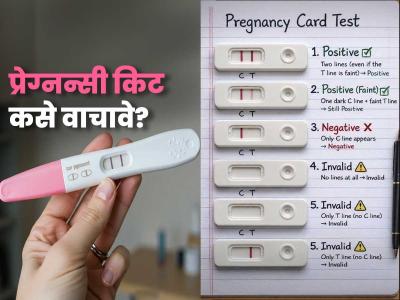 प्रेंग्नंसी किट कसे वाचावे? घरी प्रेंग्नंसी टेस्ट केल्यानंतर पॉझिटिव्ह की निगेटिव्ह, असा वाचा रिजल्ट