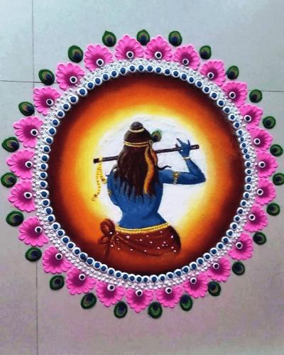 श्रीकृष्ण जन्माष्टमी रांगोळी - Marathi News | Easy Simple Rangoli Design for Krishna Janmashtami 2025 7 | Latest sakhi Photos at Lokmat.com श्रीकृष्ण जन्माष्टमी रांगोळी - Marathi News | Easy Simple Rangoli Design for Krishna Janmashtami 2025 7 | Latest sakhi Photos at Lokmat.com