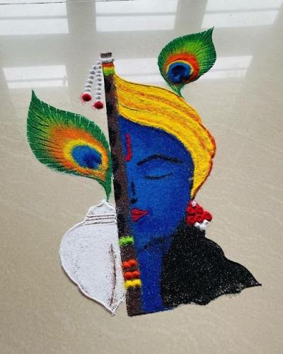 श्रीकृष्ण जन्माष्टमी रांगोळी - Marathi News | Easy Simple Rangoli Design for Krishna Janmashtami 2025 8 | Latest sakhi Photos at Lokmat.com श्रीकृष्ण जन्माष्टमी रांगोळी - Marathi News | Easy Simple Rangoli Design for Krishna Janmashtami 2025 8 | Latest sakhi Photos at Lokmat.com