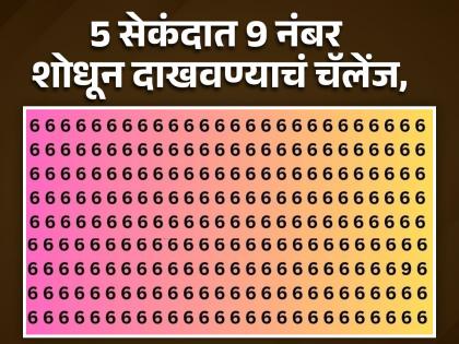 Optical illusion : Can you find 9 digits hidden 6 in 5 second | भलेभले या फोटोतील 9 नंबर शोधण्यात झाले फेल, तुम्हीही ट्राय करा!