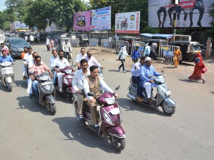  Urban Development Minister on Motorcycles! | नगरविकास राज्यमंत्री मोटारसायकलवर !