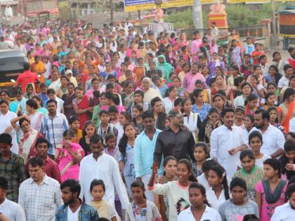  Easter Sunday celebreted in Jalana city | जालना शहरात ईस्टर संडेनिमित्त प्रभात फेरी