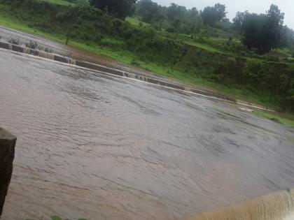 Dam overflow in Peth taluka | पेठ तालुक्यातील धरणे ओव्हरफ्लो