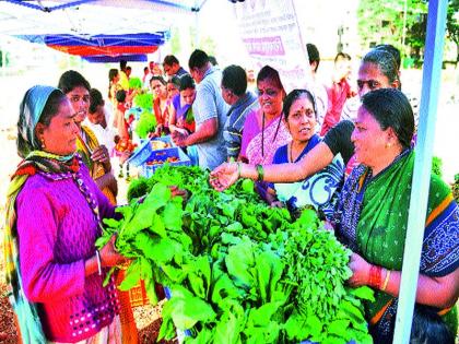 Activity: To farmers directly to the goods; Inauguration at the hands of dignitaries, the first week of the farmers to respond to the farmers' response and response | उपक्रम : शेतकºयांचा माल थेट ग्राहकांपर्यंत; मान्यवरांच्या हस्ते उद्घाटन, ग्राहकांचा उत्स्फू र्त प्रतिसाद शेतकºयांचा पहिला आठवडे बाजार