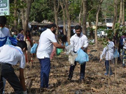 Thana's Rudra Pratishthan has implemented a cleanliness campaign in Jodhpur | ठाण्याच्या रुद्र प्रतिष्ठानने येऊरमध्ये राबविले स्वच्छता अभियान