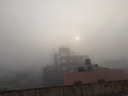  Fog sheet on Wani city | वणी शहरावर धुक्याची चादर