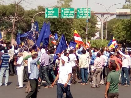 Composite response to Band India; The intensity of movement in Nagpur is high | भारत बंदला विदर्भात संमिश्र प्रतिसाद; नागपुरात आंदोलनाची तीव्रता अधिक