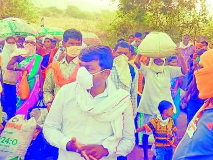 आंध्र-तेलंगणातून मजुरांचे लोंढे दाखल होणे सुरू