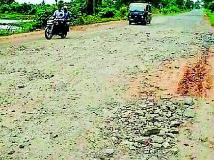 National highway connecting the three states is paved | तीन राज्यांना जोडणारा राष्ट्रीय महामार्ग खड्डेमय