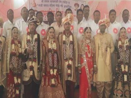 Five couples married in Taloda | तळोद्यात पाच जोडपी विवाहबद्ध